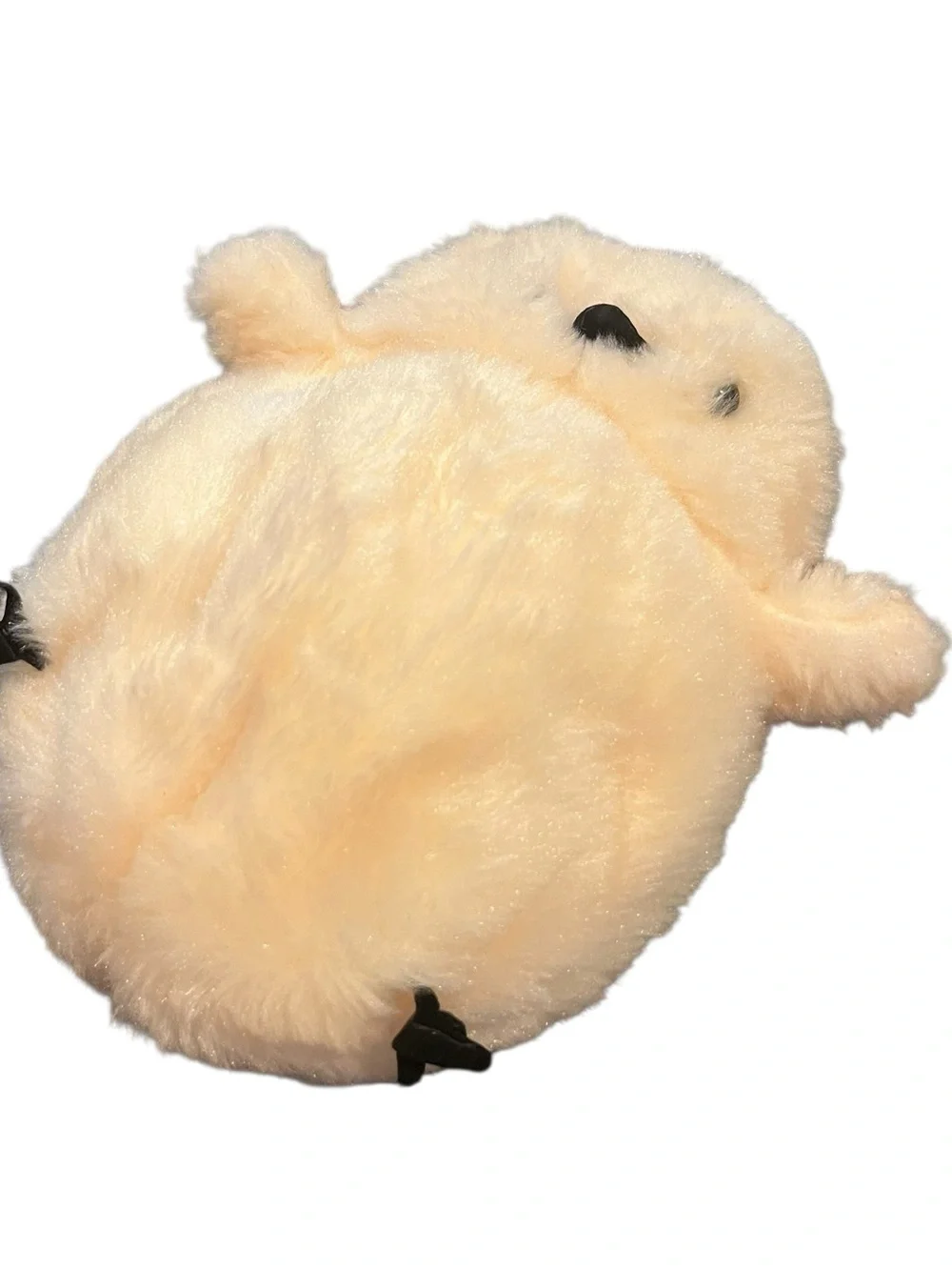 Plush bird chick purse bag clutch 8”